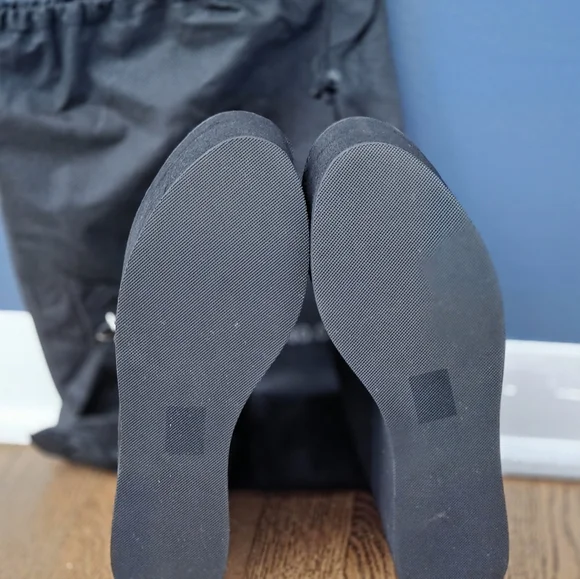 Demonia Black and White Bat Design Platform Mary Janes - Picture 3 of 4